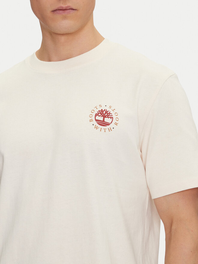 Timberland Timberland Camiseta TB0A6DPD Beis Regular Fit