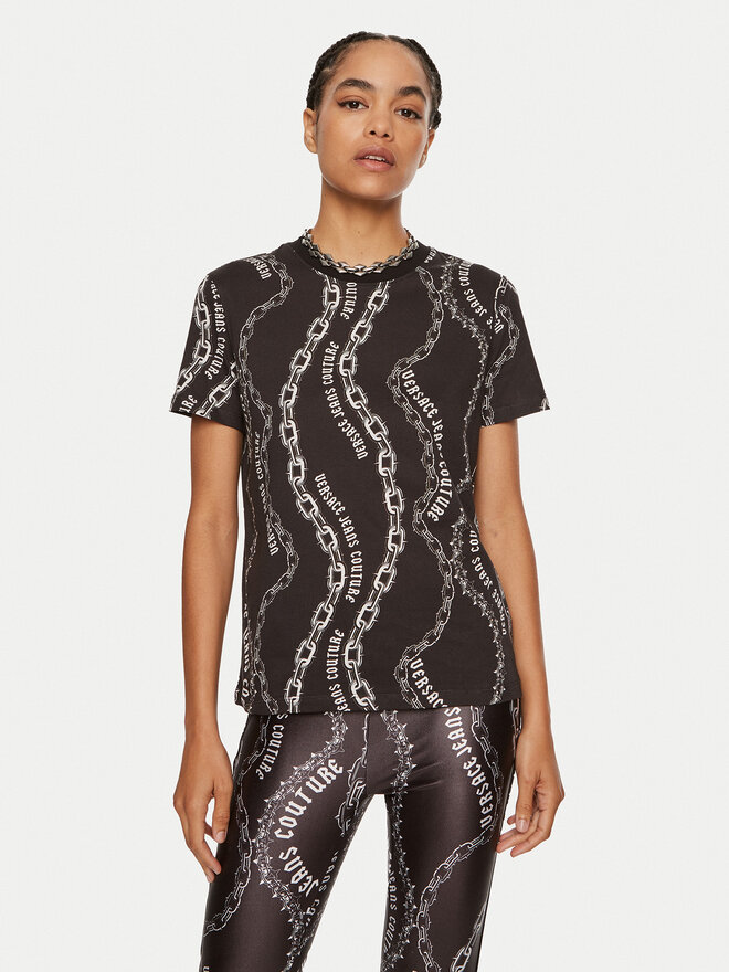 Versace Jeans Couture Versace Jeans Couture T-Shirt 77HAH613 JS365 Schwarz Regular Fit
