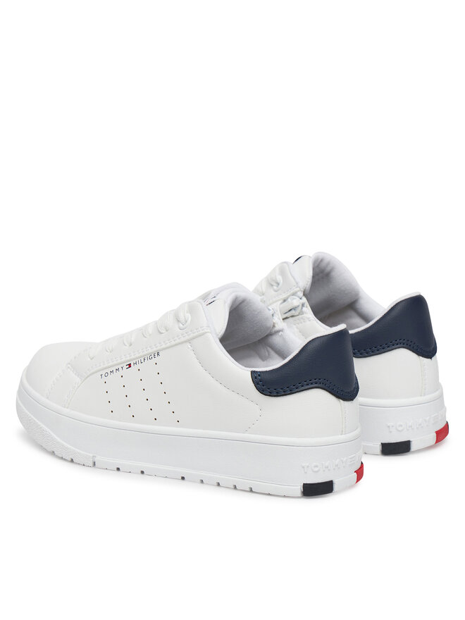 Tommy Hilfiger Сникърси Tommy Hilfiger Low Cut Lace-Up Sneaker T3X9-33856-1355 M Бял