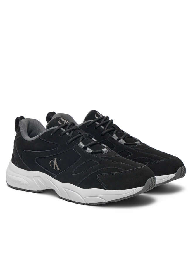 Calvin Klein Jeans Tenisice Calvin Klein Jeans Retro Tennis Low Mg Mix Media YM0YM01171 Crna