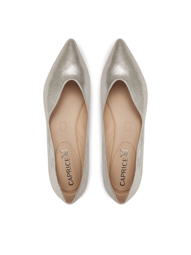 Caprice Baleriny Caprice 9-22110-42 Srebrny