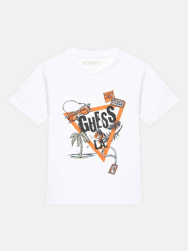 Guess Guess Camiseta N5GI05 K8HM4 Blanco Regular Fit