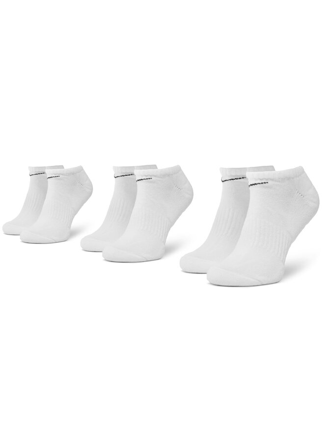 Nike Set od 3 para unisex visokih čarapa Nike SX7673 100 Bijela