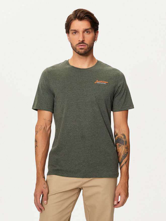 Jack&Jones Jack&Jones Футболка Erik 12257603 Зелений Relaxed Fit