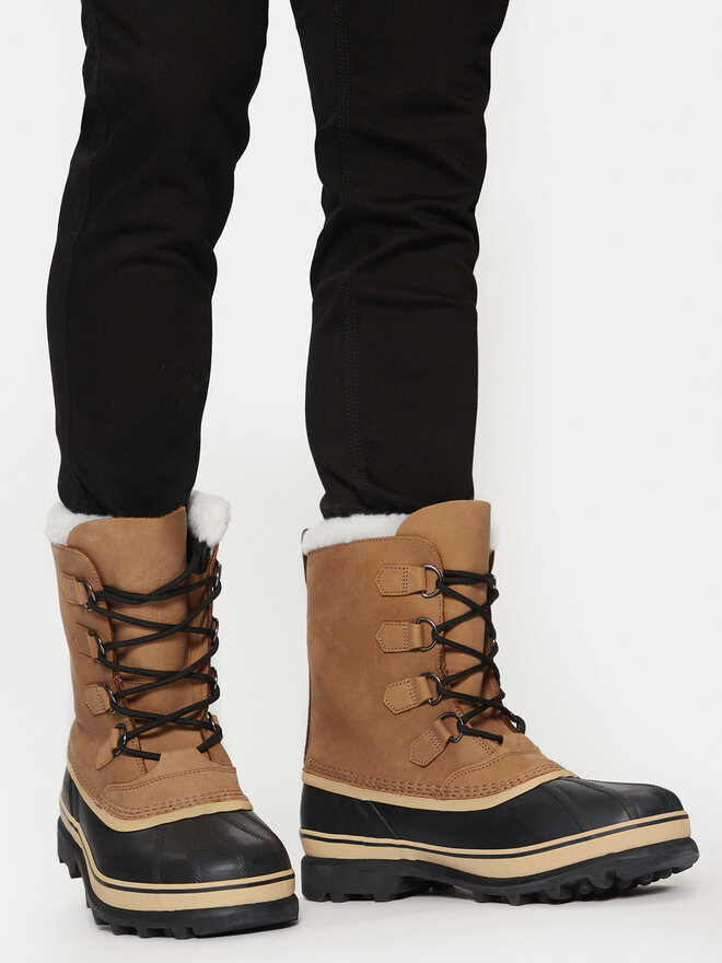 Sorel Μπότες Χιονιού Sorel Caribou NM1000 Καφέ