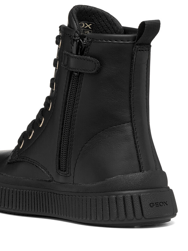 Geox Schnürschuhe Geox J Laquinny Girl J66M3G 00085 C9999 S Schwarz