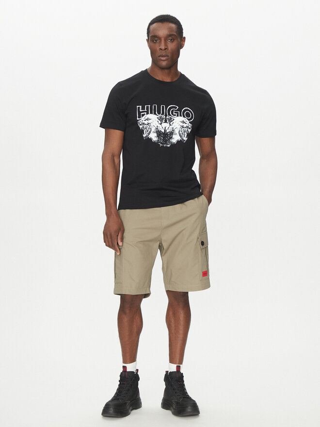 HUGO HUGO Camiseta Durro 50538257 Negro Regular Fit