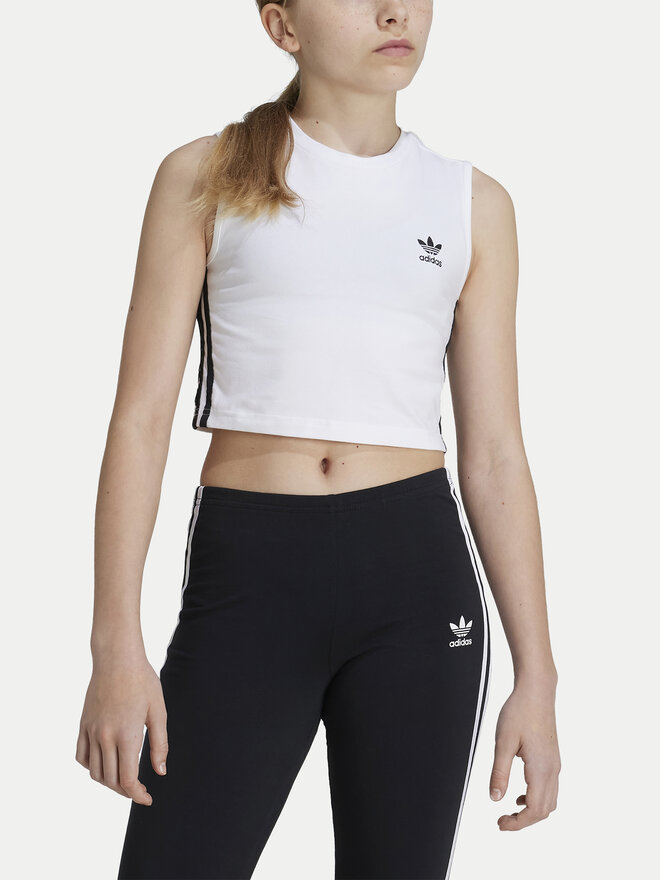 adidas adidas Τοπ Trefoil JE0514 Λευκό Regular Fit