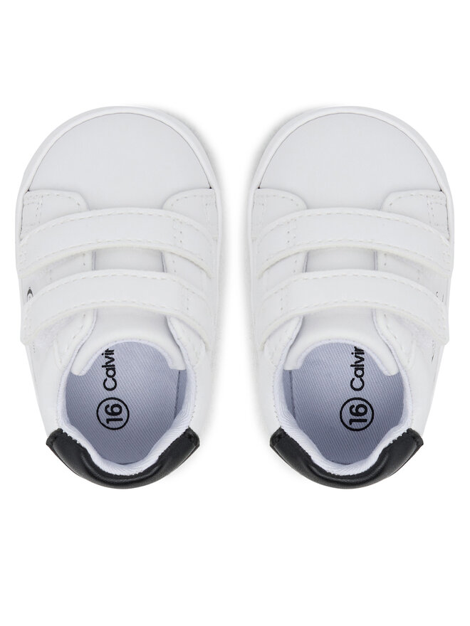 Calvin Klein Сникърси Calvin Klein Low Cut Velcro Sneaker V0B9-83145-1582 Бял
