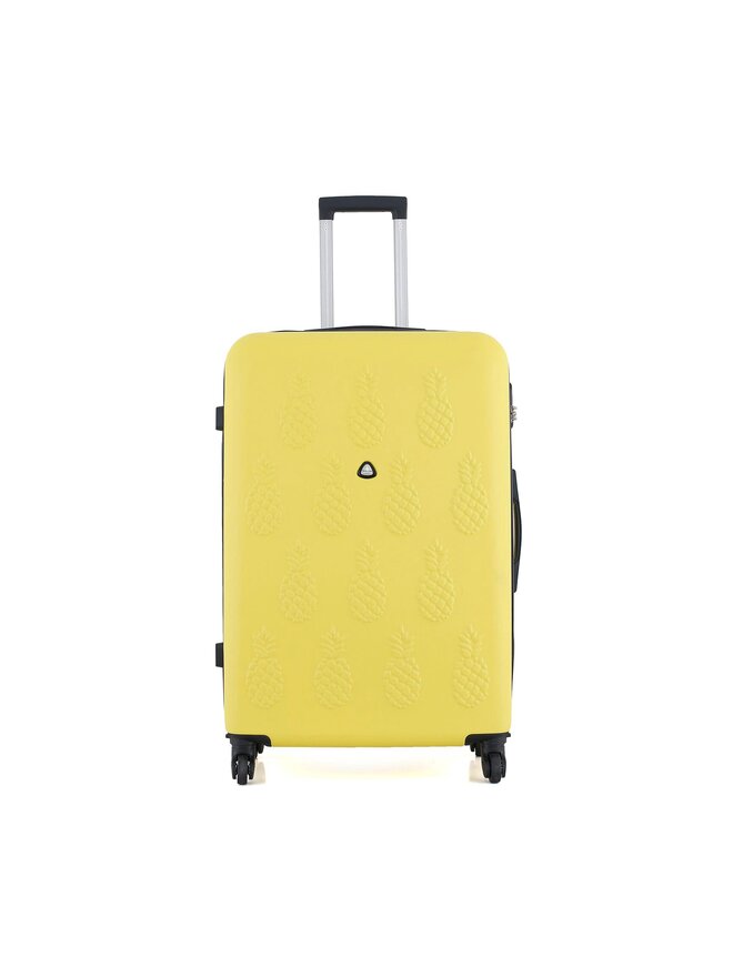 Semi Line Μεγάλη Βαλίτσα Semi Line T5571-6 Κίτρινο