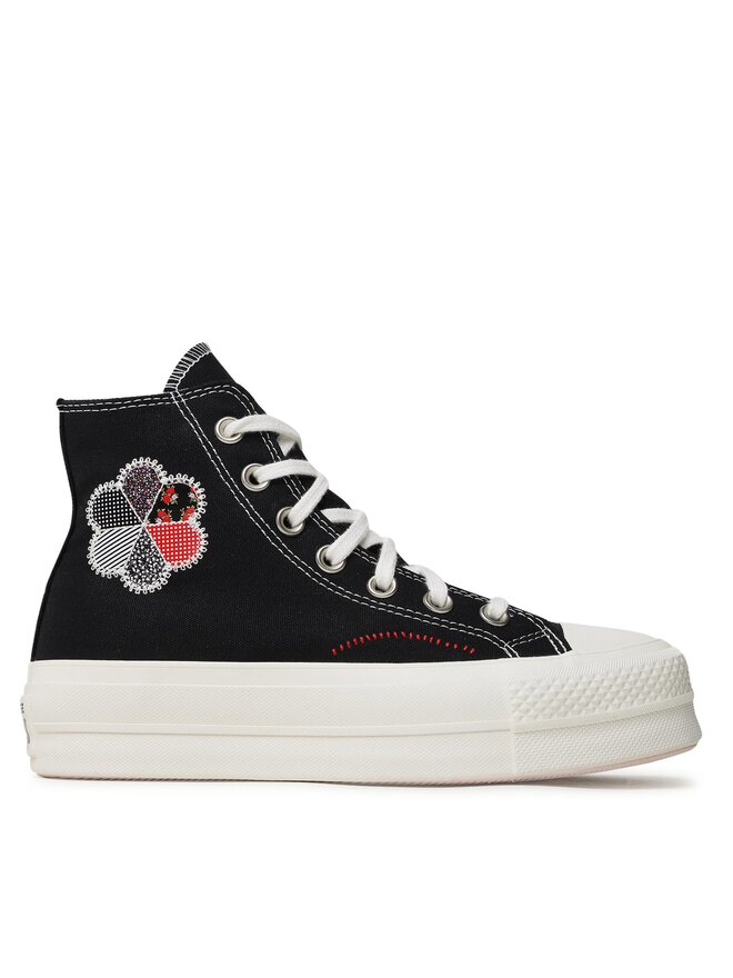 Sneakers aus Stoff Converse Ctas Lift Hi A05194C Schwarz eschuhe