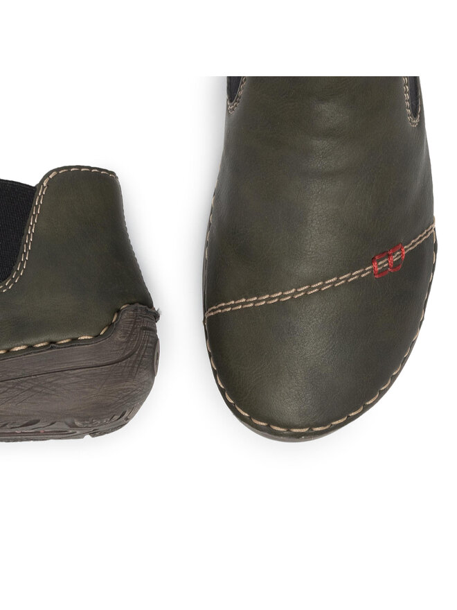 Rieker Kotníková obuv s elastickým prvkem Rieker 52590-54 Khaki