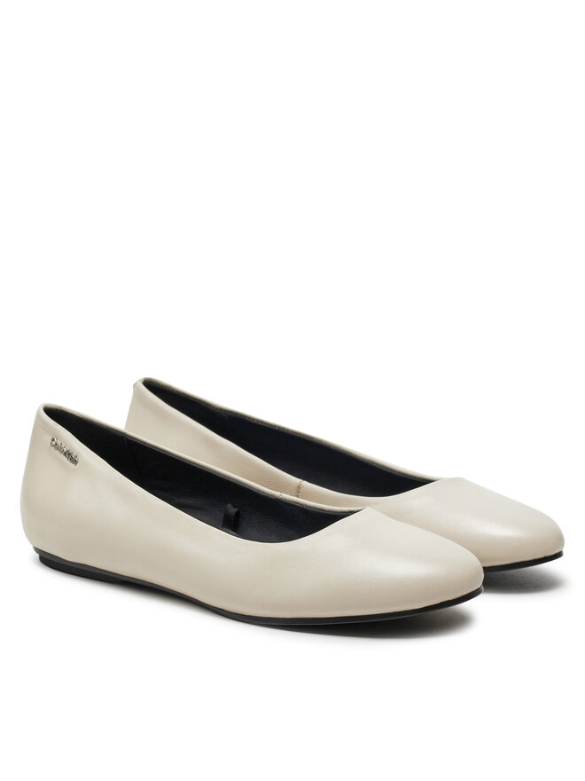 Calvin Klein Μπαλαρίνες Calvin Klein Round Ballerina HW0HW00618 Γκρι