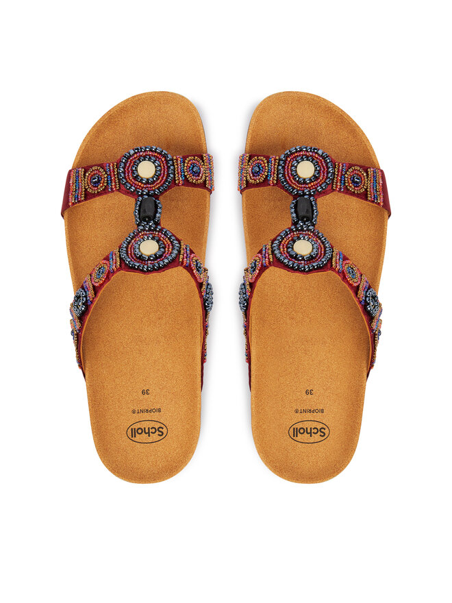 Scholl Шльопанці Scholl New Bogota MF26607 Бордовий