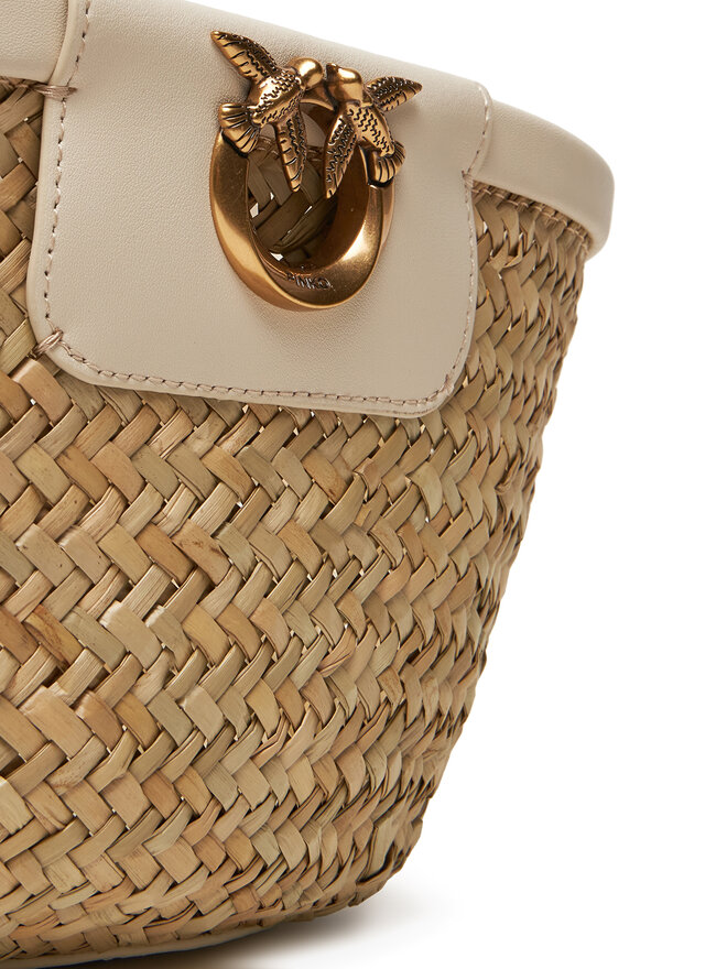 PINKO Kabelka PINKO Love Summer Bucket PE 25 PLTT 103325 A1RL Béžová