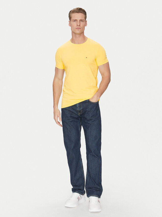 Tommy Hilfiger Tommy Hilfiger Camiseta MW0MW10800 Amarillo Slim Fit