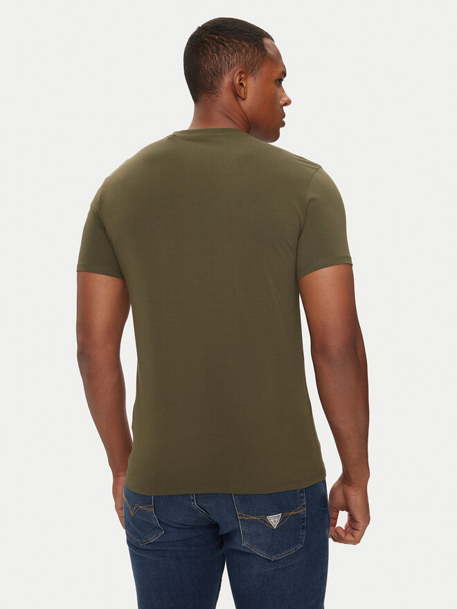 Guess Guess Marškinėliai M2YI32 J1314 Žalia Slim Fit