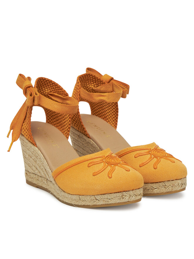 Genuins Espadryle Genuins Vela Sunset G106494 Pomarańczowy