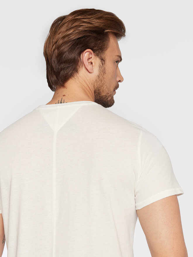 Tommy Jeans Tommy Jeans Marškinėliai Jaspe DM0DM09586 Balta Slim Fit