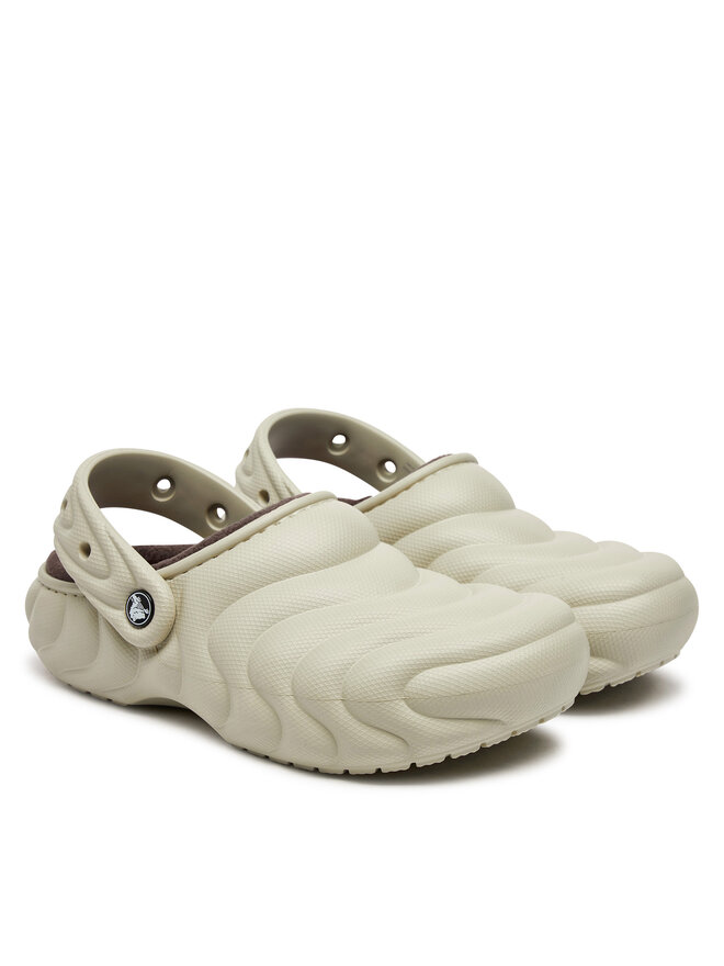 Crocs Παντόφλες Crocs Classic Lined Overpuff Clog 210059 Μπεζ