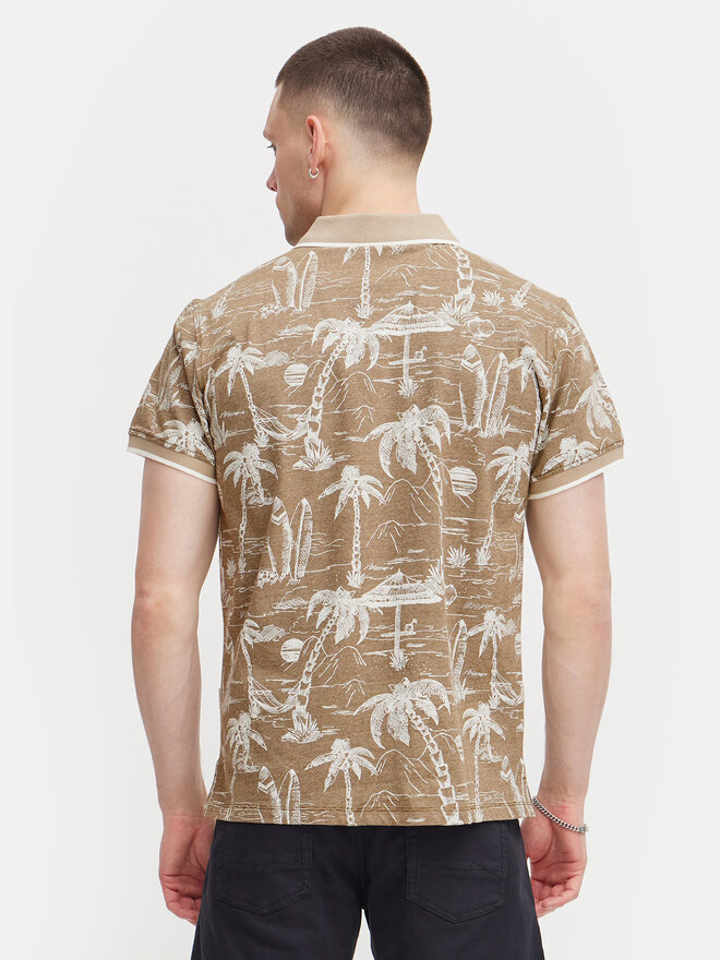 Blend Blend Polo marškinėliai 20716905 Smėlio Regular Fit