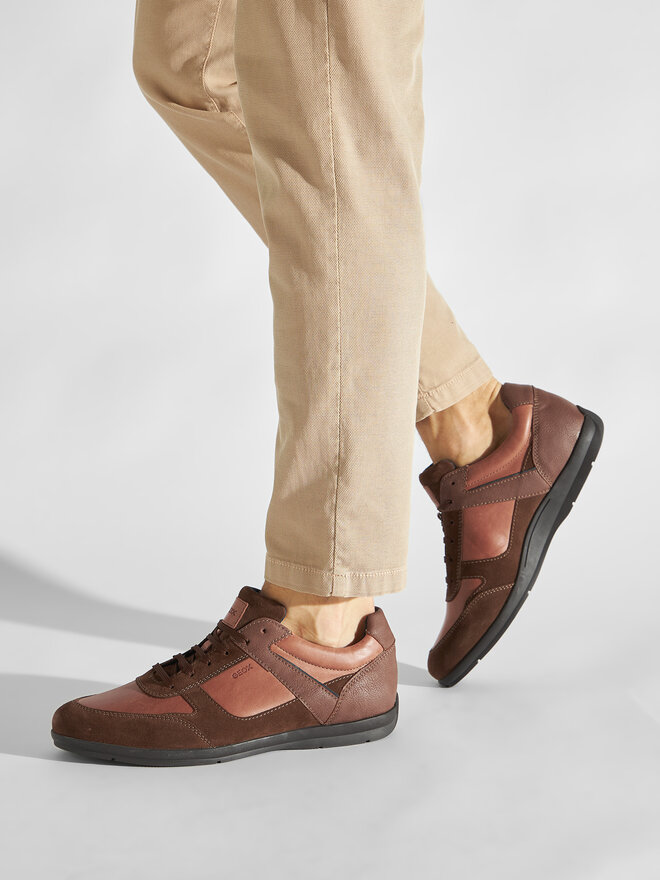 Geox Sneakersy Geox U Adrien A U267VA 0CL22 C0013 Hnedá