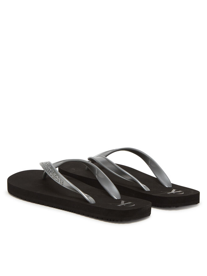 Calvin Klein Jeans Chancletas Calvin Klein Jeans Beach Sandal Monologo Tpu YW0YW01719 Plata