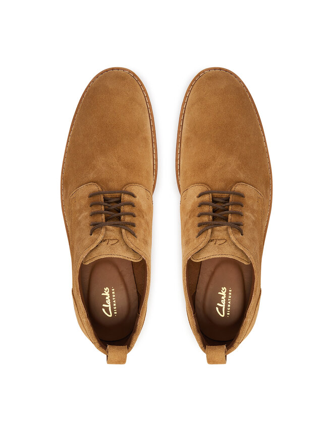 Clarks Halbschuhe Clarks Aldwin Lace 26186448 Braun