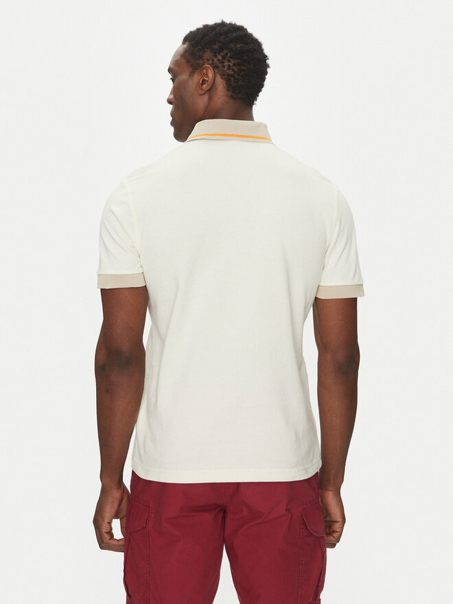 Napapijri Napapijri Poloshirt E-Zeri NP0A4ID4 Écru Regular Fit