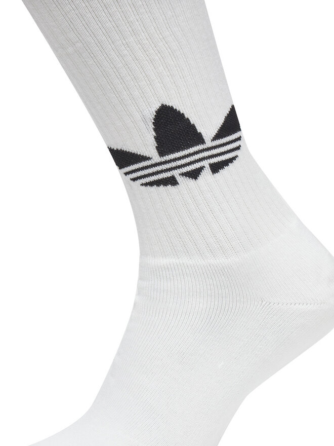 adidas Zestaw 2 par wysokich skarpet unisex adidas Knee JC8878 Biały