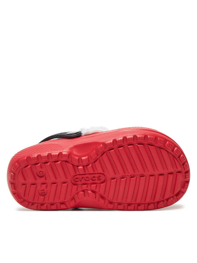 Crocs Klapki Crocs Classic Lined Santa Clog K 210931 Czerwony