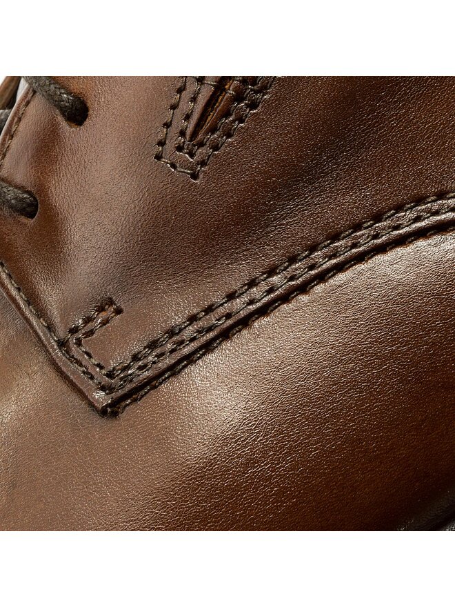 Clarks Półbuty Clarks Tilden Cap 261300967 Brązowy