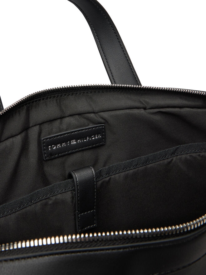 Tommy Hilfiger Laptoptasche Tommy Hilfiger Th Woven Computer Bag AM0AM13660 Schwarz