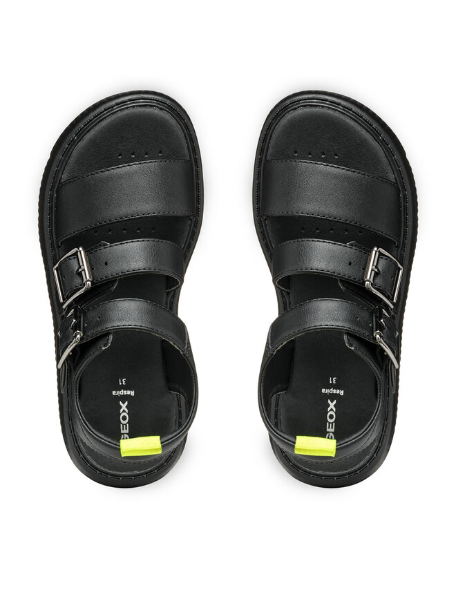 Geox Σανδάλια Geox J Kodette Gir J55DBG 000BC C9999 S Μαύρο