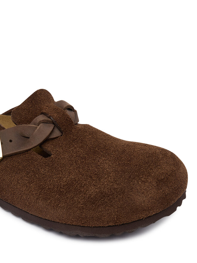Birkenstock Pantoletten Birkenstock Boston Braided 1031716 Braun