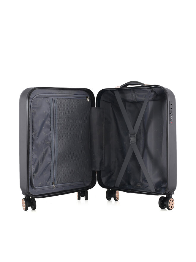 Semi Line Βαλίτσα Καμπίνας Semi Line T5718-1 Μαύρο