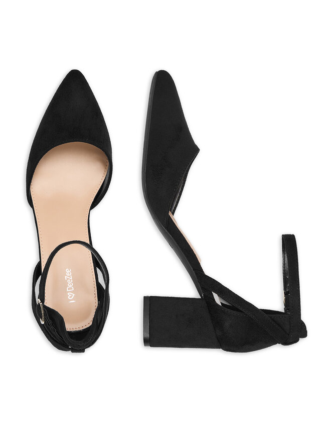 DeeZee Czółenka DeeZee CEO-WSS20968-02 Czarny