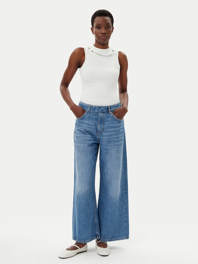 HUGO HUGO Felső Delanive 50534050 Fehér Slim Fit