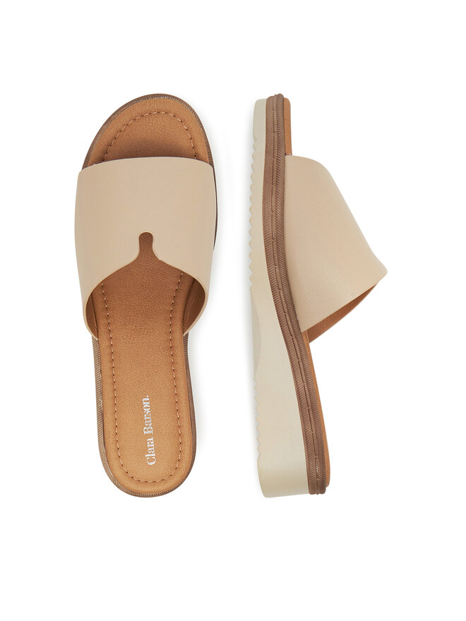 Clara Barson Pantoletten Clara Barson WFA3692-1 Écru