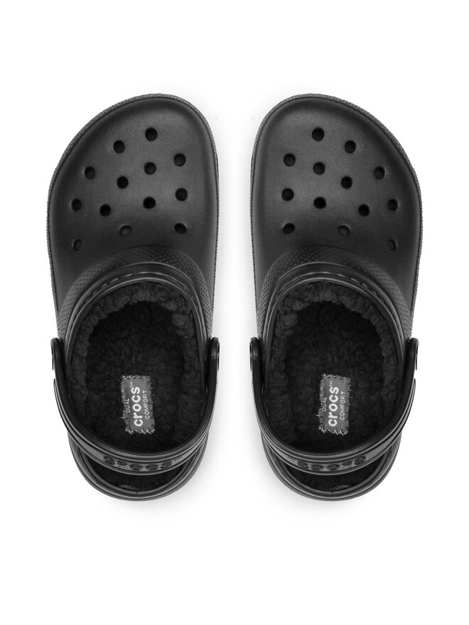 Crocs Natikači Crocs Classic Lined Clog K 207010 Črna