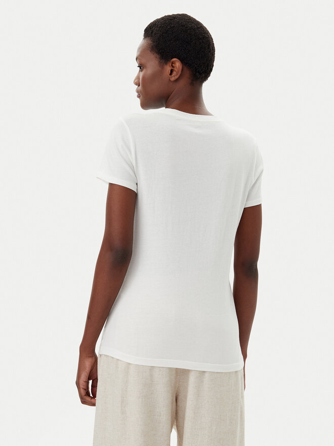 Gap Gap Marškinėliai 729555-03 Balta Regular Fit