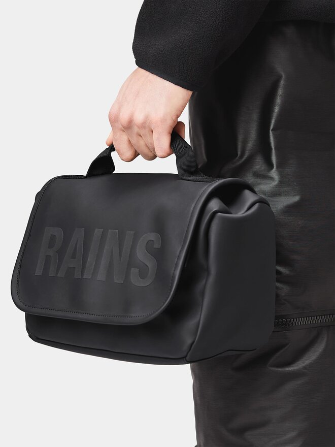 Rains Kosmetyczka Rains Texel Wash Bag W1 16310 Czarny