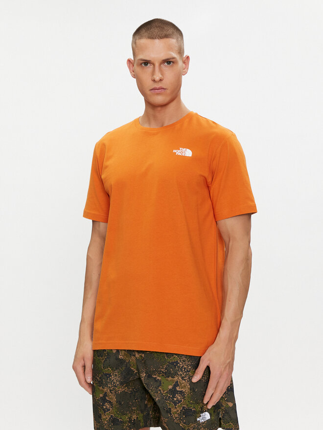 The North Face The North Face T-shirt Redbox NF0A87NV Narančasta Regular Fit