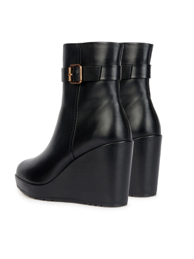 Geox Botine Geox D Manilva D36VTC 00043 C9999 Negru