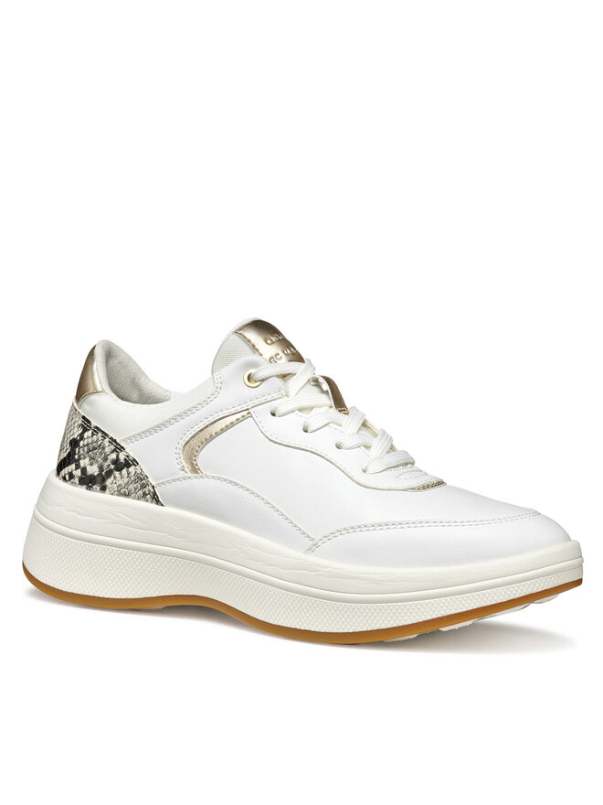 Geox Snīkeri Geox D Spherica Ecub-3 D46WTB 0BCAR C0405 Balts