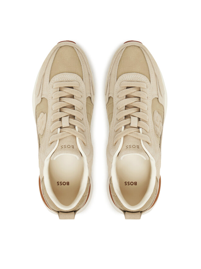 BOSS Sneakersy BOSS B Icon Runn Crcsd 50548354 Béžová