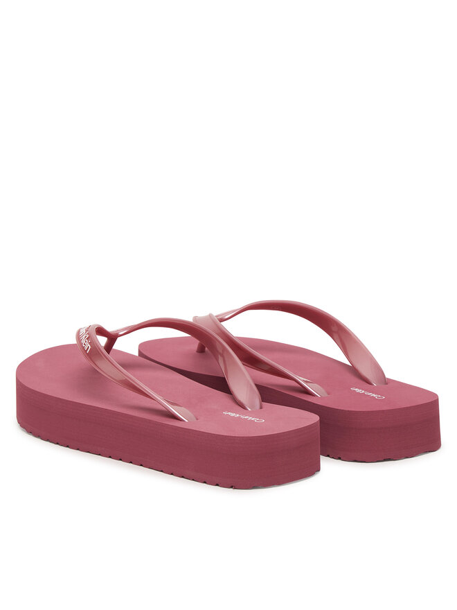 Calvin Klein Zehentrenner Calvin Klein Flatform Flip Flop Met Tpu HW0HW03120 Rosa