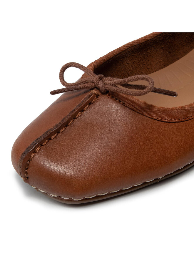 Clarks Baleríny Clarks Freckle Ice 203529304 Hnedá