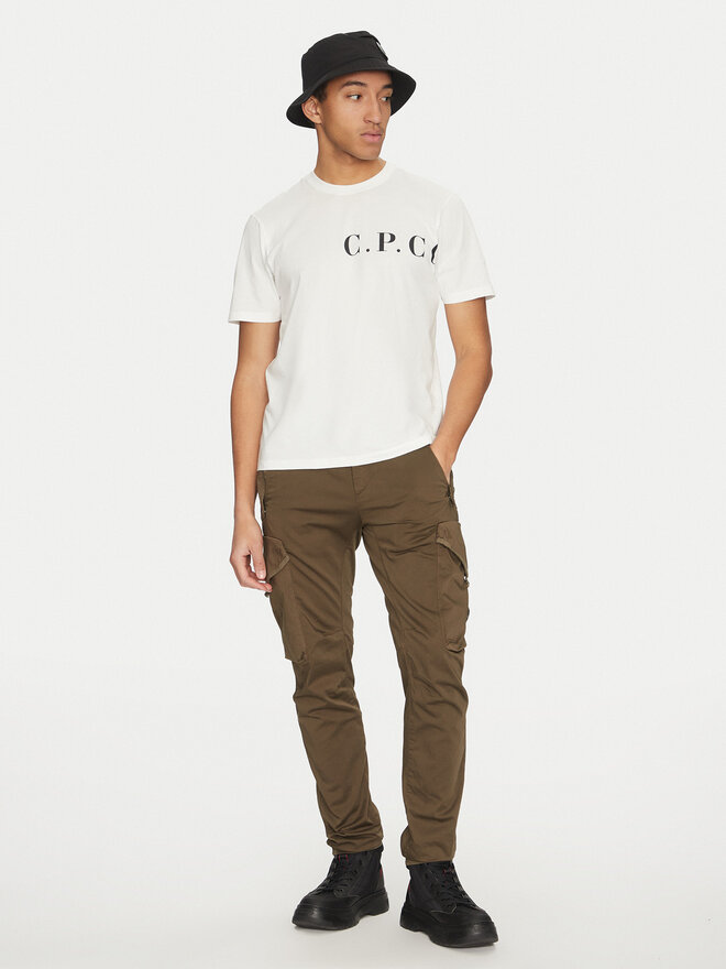 C.P. Company C.P. Company T-Shirt 18CMTS139A005100W Λευκό Regular Fit