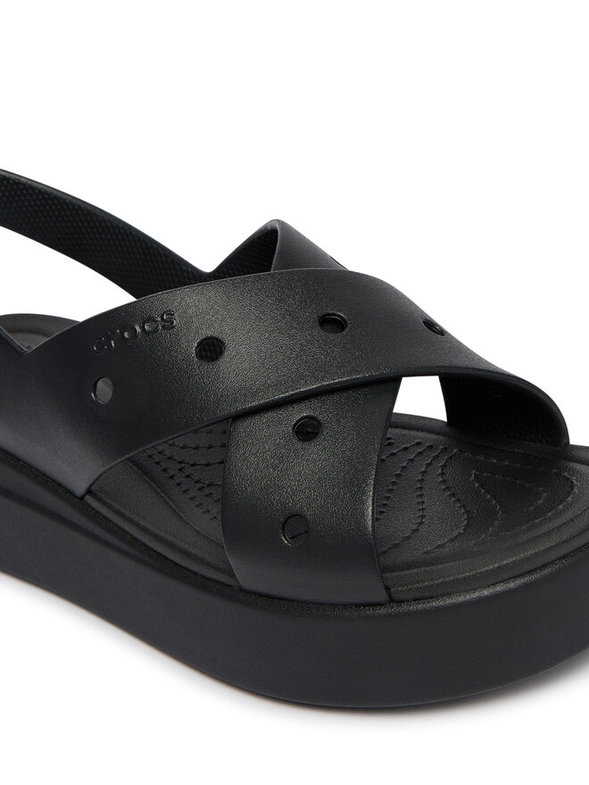 Crocs Sandalen Crocs Brooklyn 4U Cross Strap Sandal 212254 Schwarz